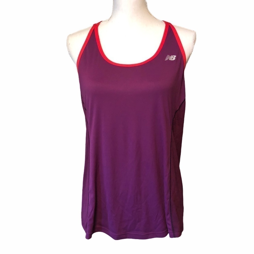 NEW BALANCE - WOMENS PURPLE ATHLETIC TANK TOP
